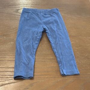 Carter's Blue Polka Dot Leggings